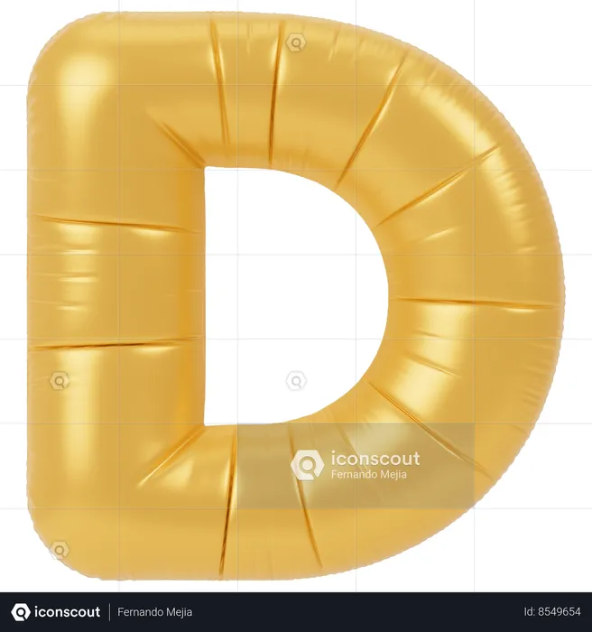 Balão D  3D Icon