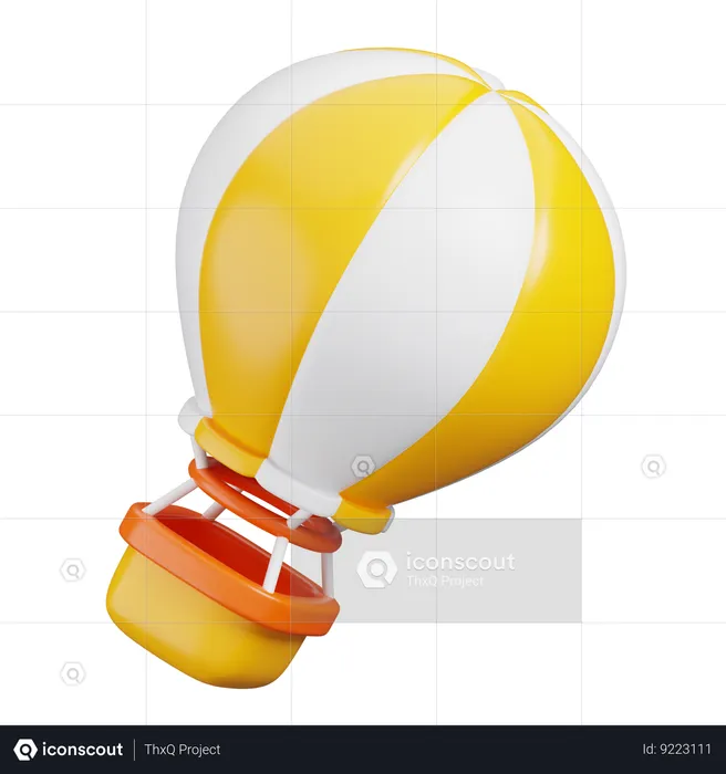 Balão de ar quente  3D Icon