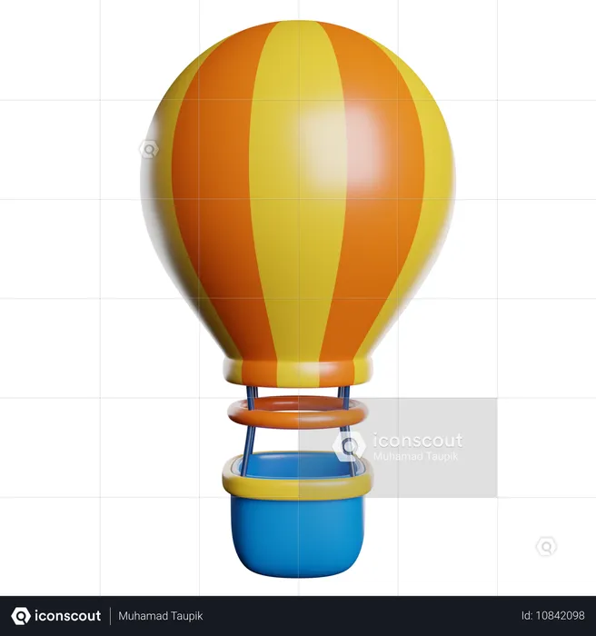 Balão de ar quente  3D Icon