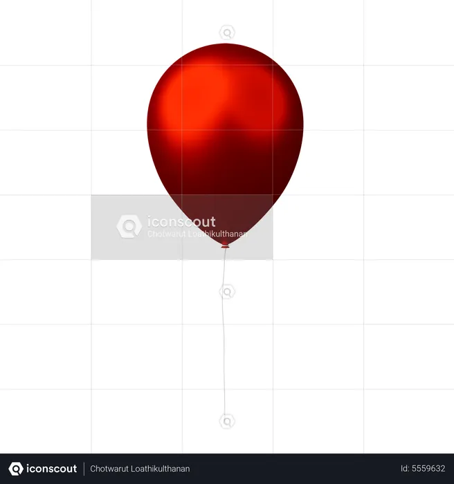 Balão de natal  3D Icon