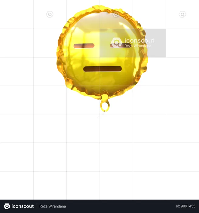 Balão emoji triste Emoji 3D Icon