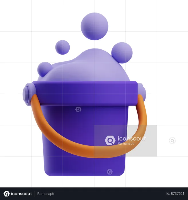 Balde de espuma  3D Icon