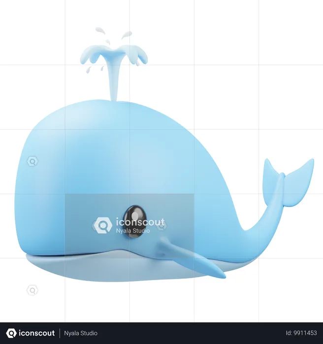 Emoji de baleine  3D Icon