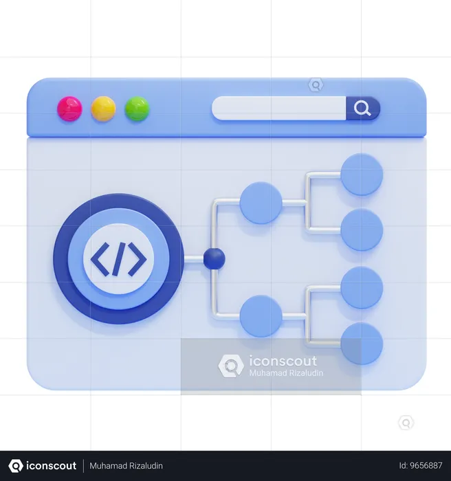 Balisage de schéma  3D Icon