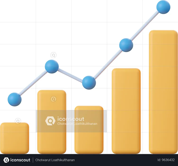 Balkendiagramm  3D Icon