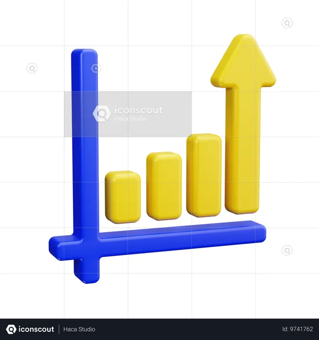 Balkendiagramm  3D Icon