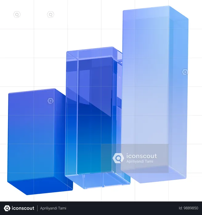 Balkendiagramm  3D Icon