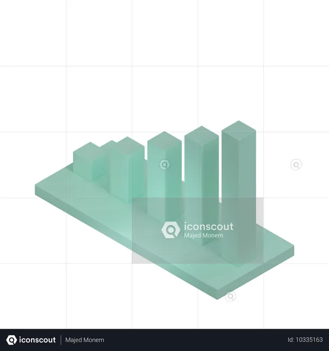 Balkendiagramm  3D Icon