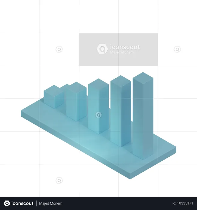 Balkendiagramm  3D Icon