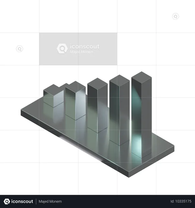 Balkendiagramm  3D Icon