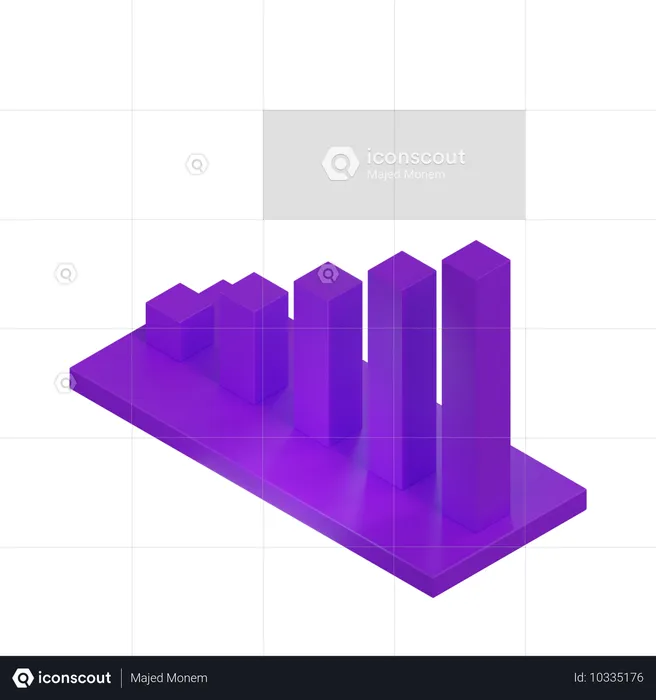 Balkendiagramm  3D Icon