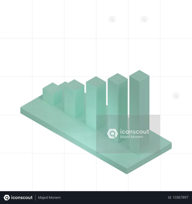 Balkendiagramm  3D Icon