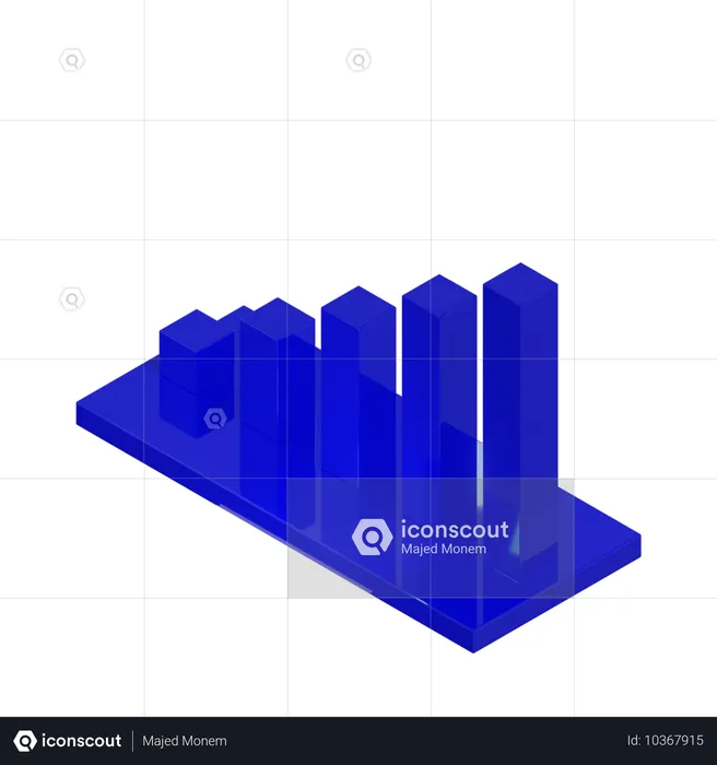 Balkendiagramm  3D Icon