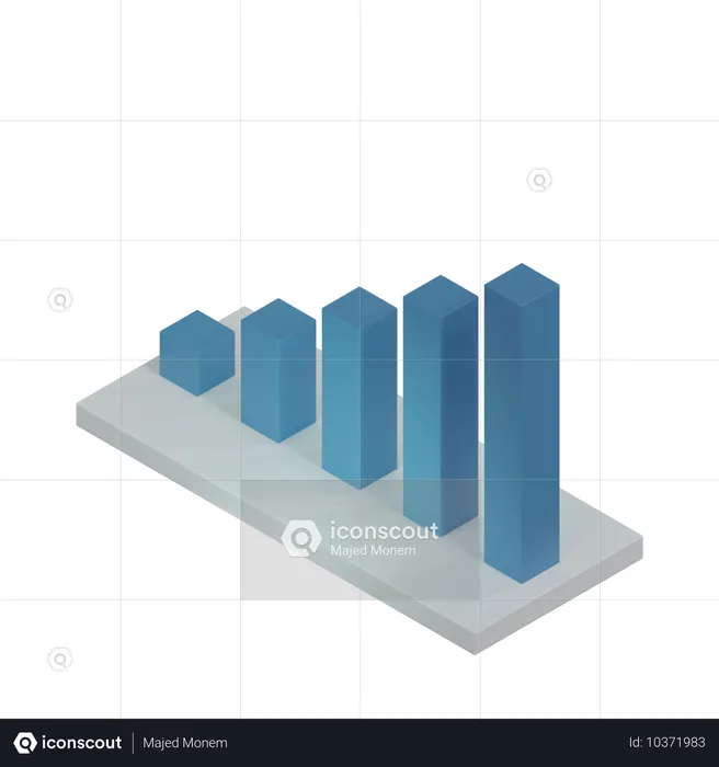 Balkendiagramm  3D Icon