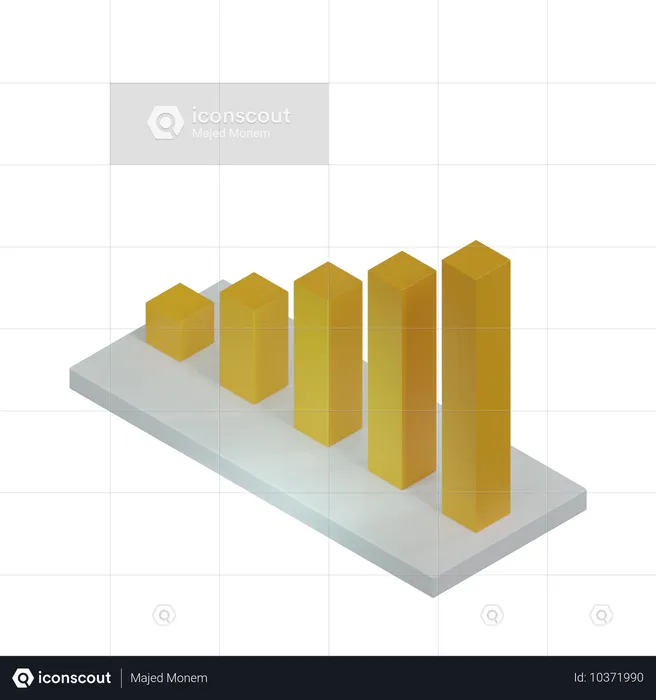 Balkendiagramm  3D Icon