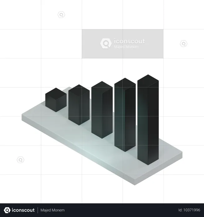 Balkendiagramm  3D Icon