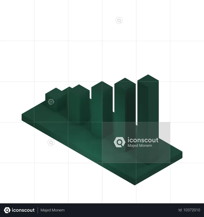 Balkendiagramm  3D Icon