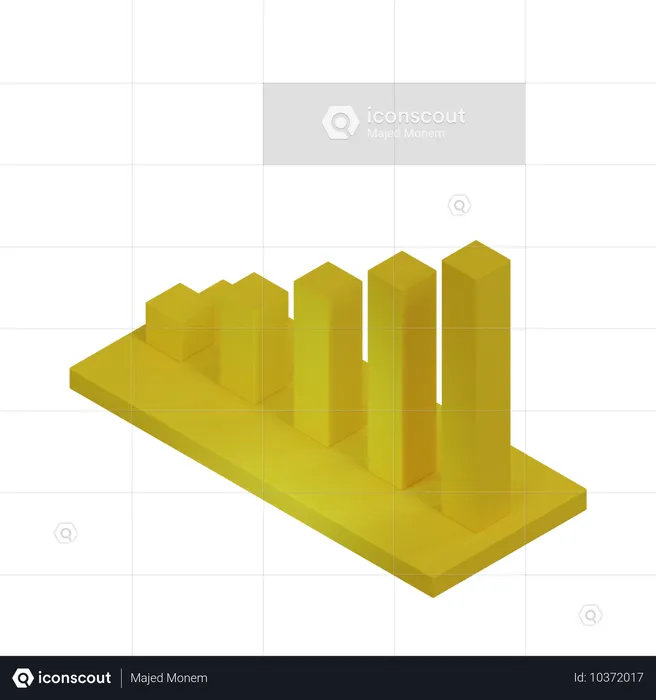 Balkendiagramm  3D Icon