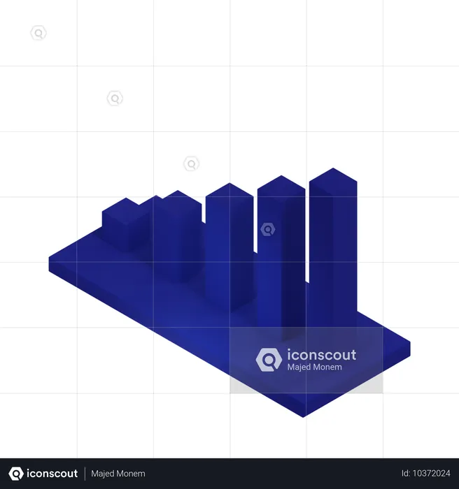 Balkendiagramm  3D Icon