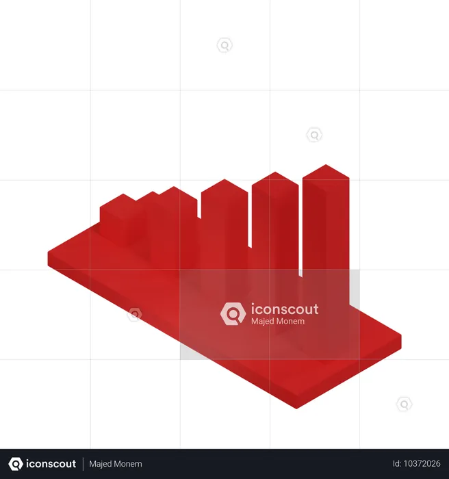 Balkendiagramm  3D Icon