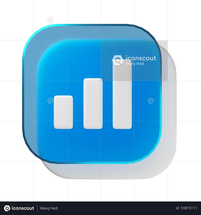 Balkendiagramm  3D Icon