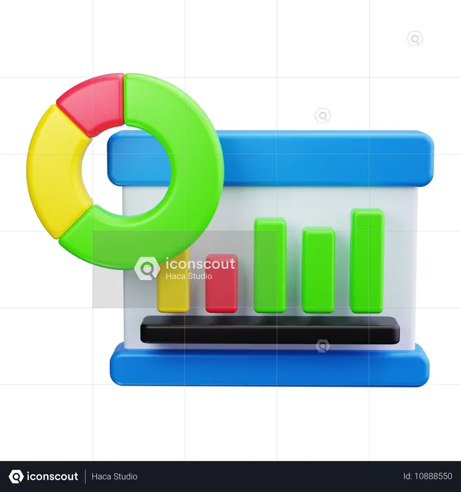 Balkendiagramm  3D Icon