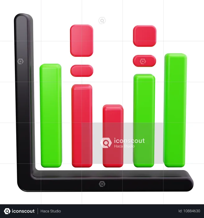 Balkendiagramm  3D Icon