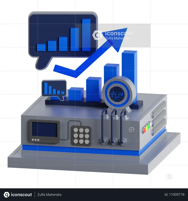 Balkendiagramm  3D Icon