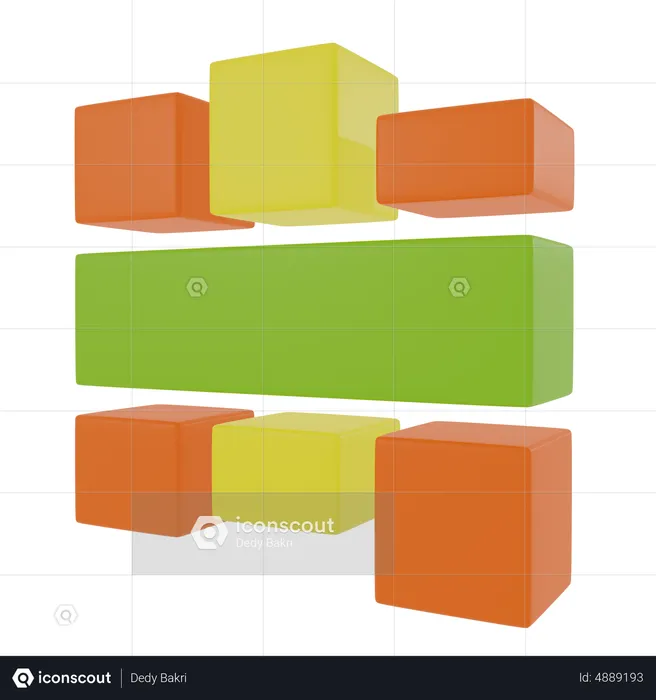 Balkendiagramm  3D Icon