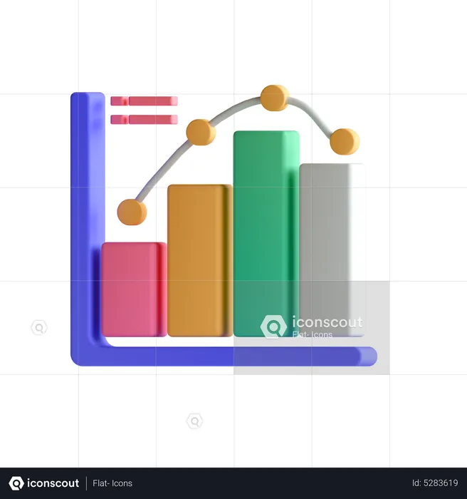 Balkendiagramm  3D Icon