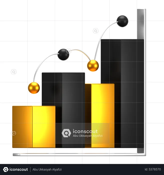 Balkendiagramm  3D Icon