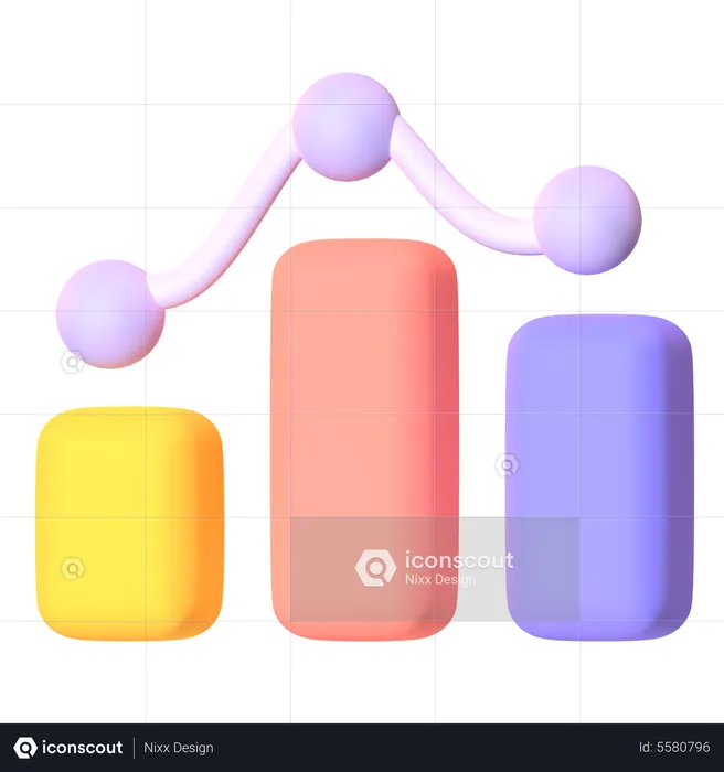 Balkendiagramm  3D Icon