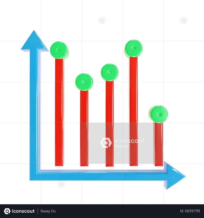 Balkendiagramm  3D Icon