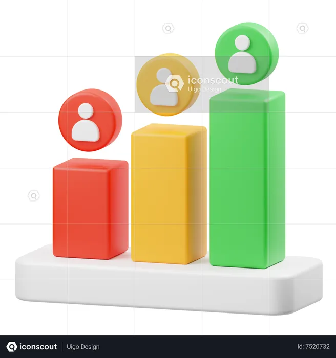 Balkendiagramm  3D Icon