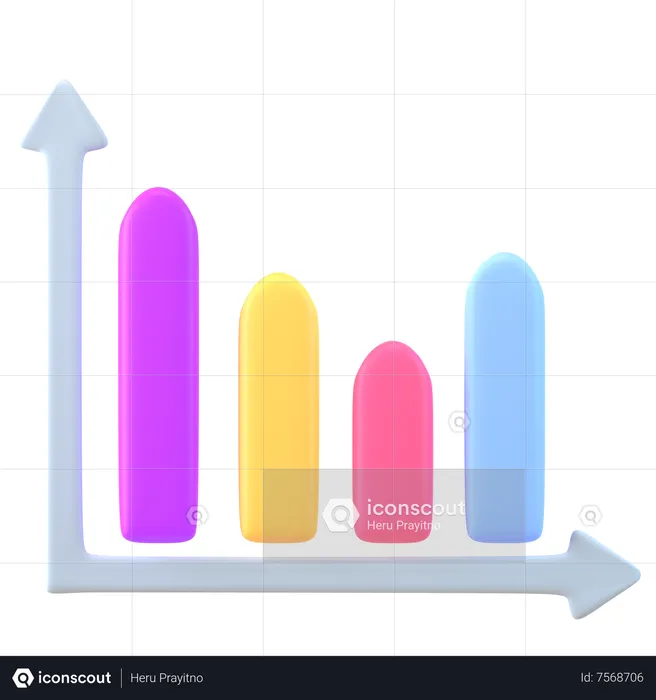 Balkendiagramm  3D Icon