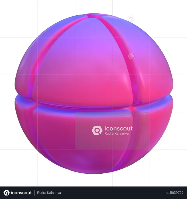 Ball Abstract Shape  3D Icon