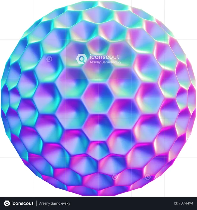 Ball Abstract Shape  3D Icon