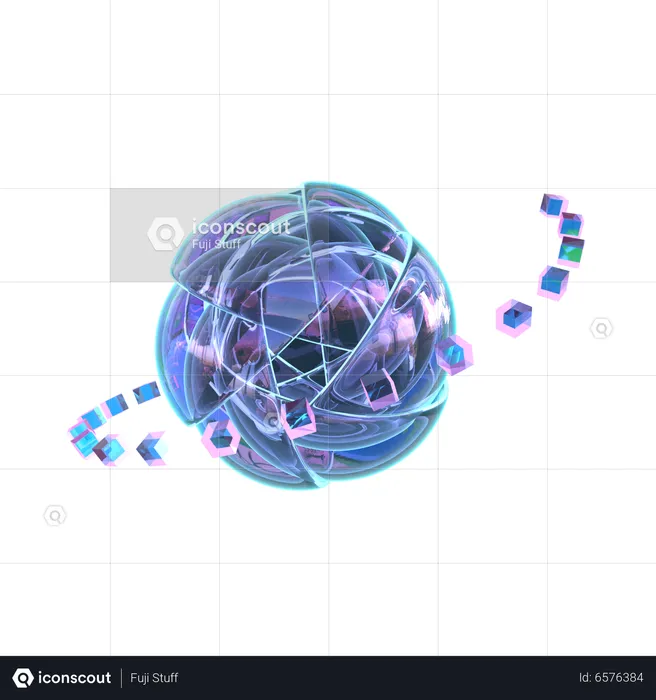 Ball Abstract Shape  3D Icon