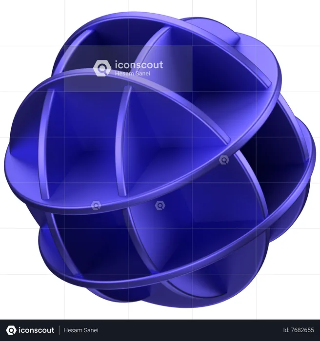 Ball Abstract Shape  3D Icon