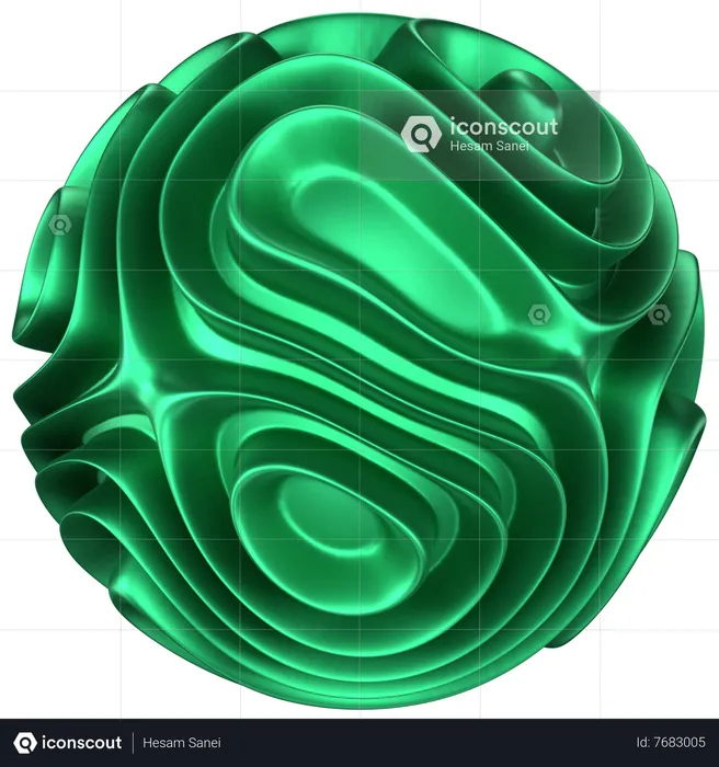 Ball Abstract Shape  3D Icon