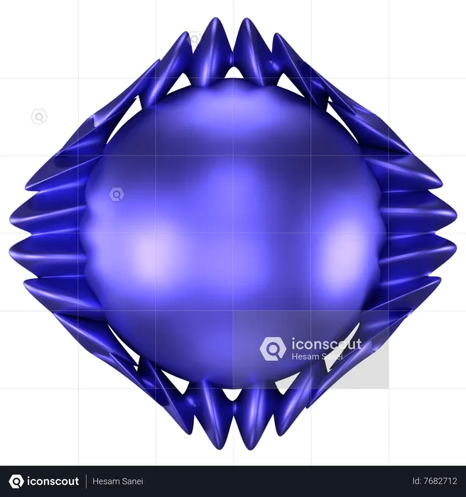 Ball Abstract Shape  3D Icon