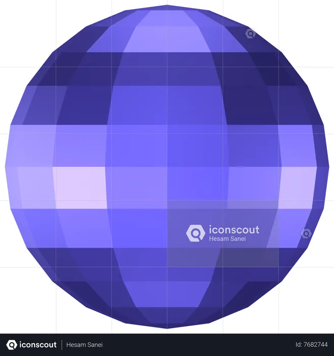 Ball Abstract Shape  3D Icon