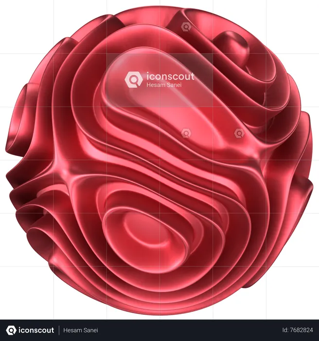 Ball Abstract Shape  3D Icon