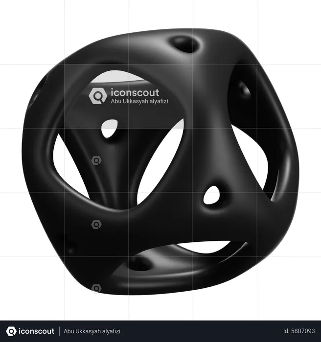 Ball Abstract Shape  3D Icon