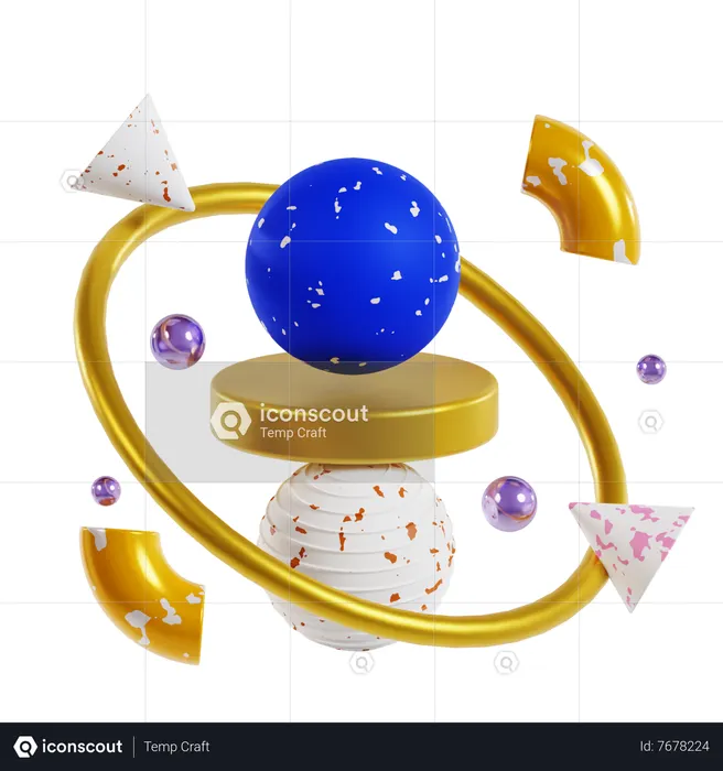 Ball Abstract Shapes  3D Icon