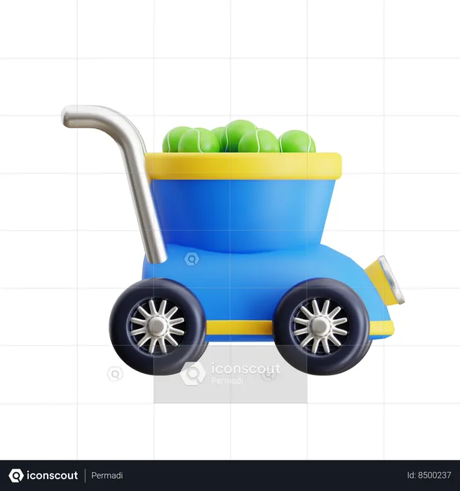 Ball Cart Machine  3D Icon