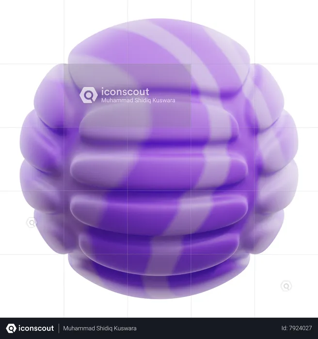 Ball Gradient Abstract Shape  3D Icon