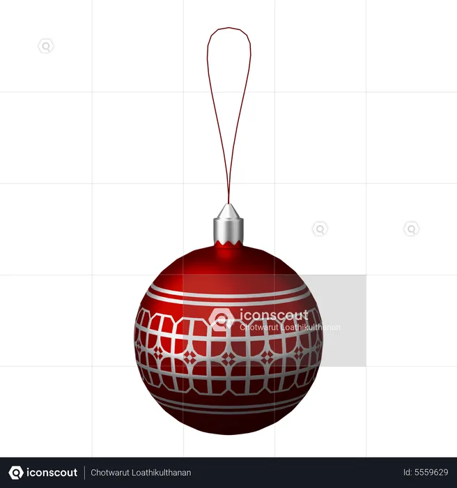 Ball Ornament  3D Icon