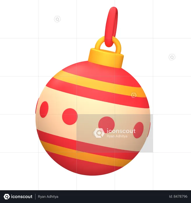 Ball Ornament  3D Icon