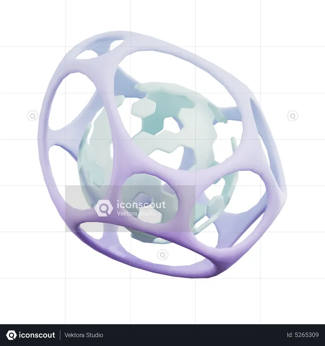 Ball Ring Shape  3D Icon